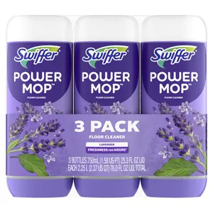 Swiffer Power Mop Floor Cleaning Solution with Lavender Scent, 25.3 Fl Oz, 3 Count Procter & Gamble
