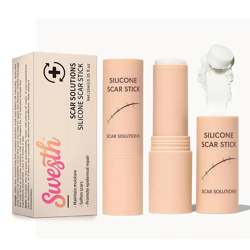 Dimethicone Silicone Scar Stick - Solid Form Skin Care Solution with Thick Velvety Film, Centella Asiatica Extracts, Vitamin E, and Occlusive Coverage for Soothing Skin, All, Silicone Occlusion, Skin-Friendly