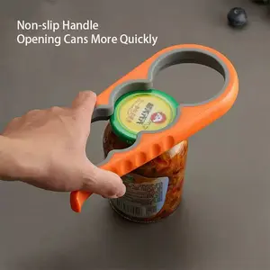 Multi-Functional 4-in-1 Plastic Jar Opener with Non-Slip Grip Manual Bottle Cap Remover for Home Kitchen Use Ergonomic Design & Durable Construction - Utensils