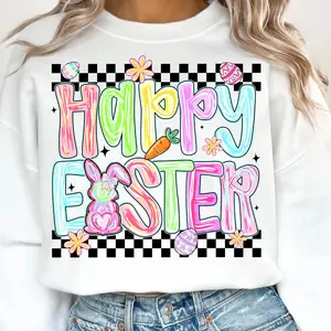 [Sale off up to 65%][Free Ship] Easter Teacher Sweatshirt, Easter Sweatshirt, Teacher Easter Sweatshirt, Coquette easter, Teacher Shirt, Preppy EasterHappy Easter Sweatshirt, Checkered Easter Sweatshirt, Brushstroke Easter, Preppy Eas