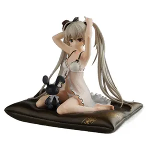 16CM Anime Yosuga no Sora Kasugano Sora Figure Pajamas Sitting Posture  Cute Model Toy Girl Gift Collection Ornaments PVC