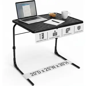 TV Tray Table |     Portable Desk Folding Dinner Tray, Couch Table Trays for Eating Snack Food, Portable Laptop Desk, Bed Trays for Eating |     Adjustable TV Trays with 3 Angles and Cup Holder