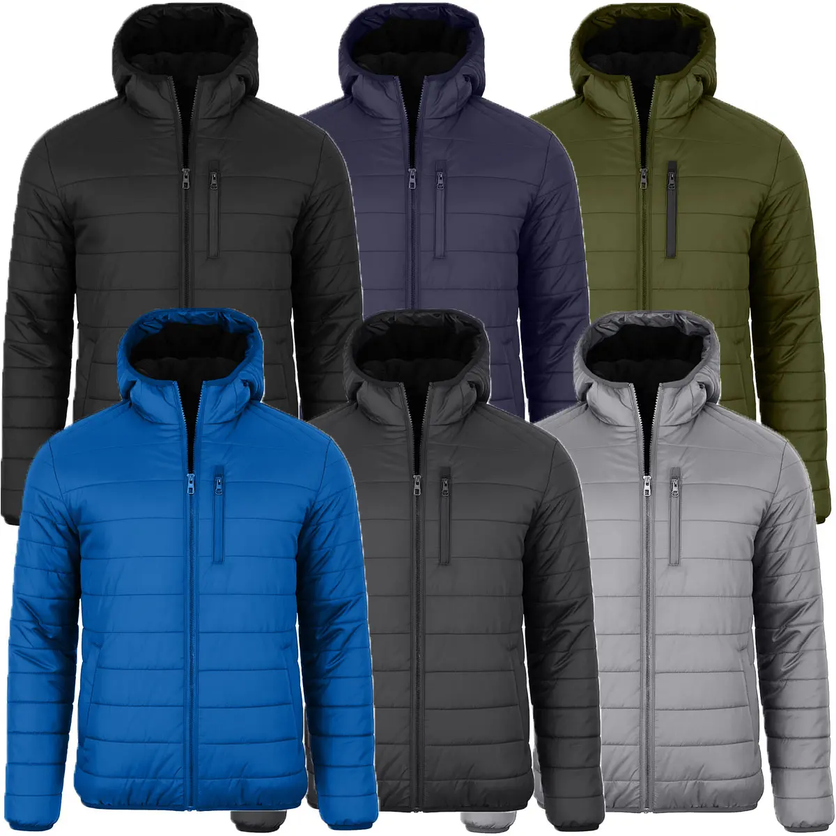 Men's Classic & Sherpa Fleece Lined Hooded Puffer Jacket (S to 2XL) Men's Classic & Sherpa Fleece Lined Hooded Puffer Jacket (S to 2XL)