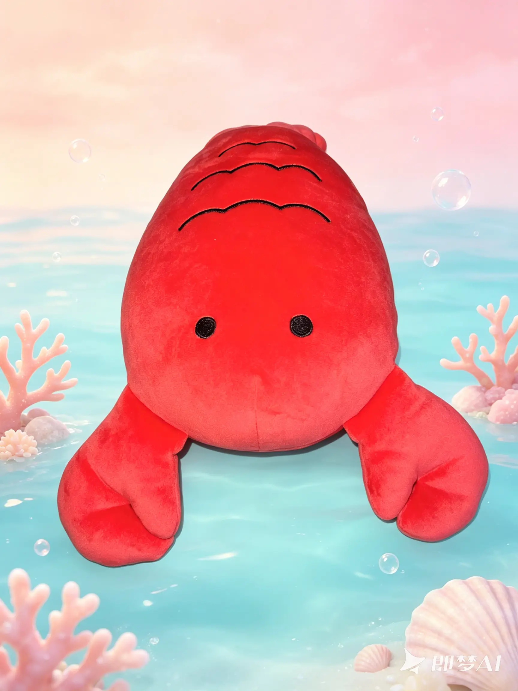11-in Ocean Shrimp Plush Collectible, Stuffed Animal for Collectibles Enthusiasts