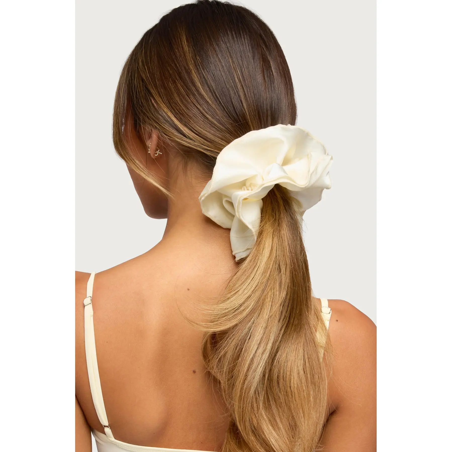 Satin Effect Layered Scrunchie