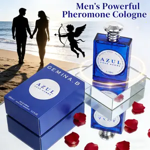 Men's Strong Pheromone Cologne with floral fruity woody notes. Infused with attraction pheromones designed to make her unable to resist you, drive her crazy all night, and share an intense passionate evening together. Perfect Valentine's Day gift.