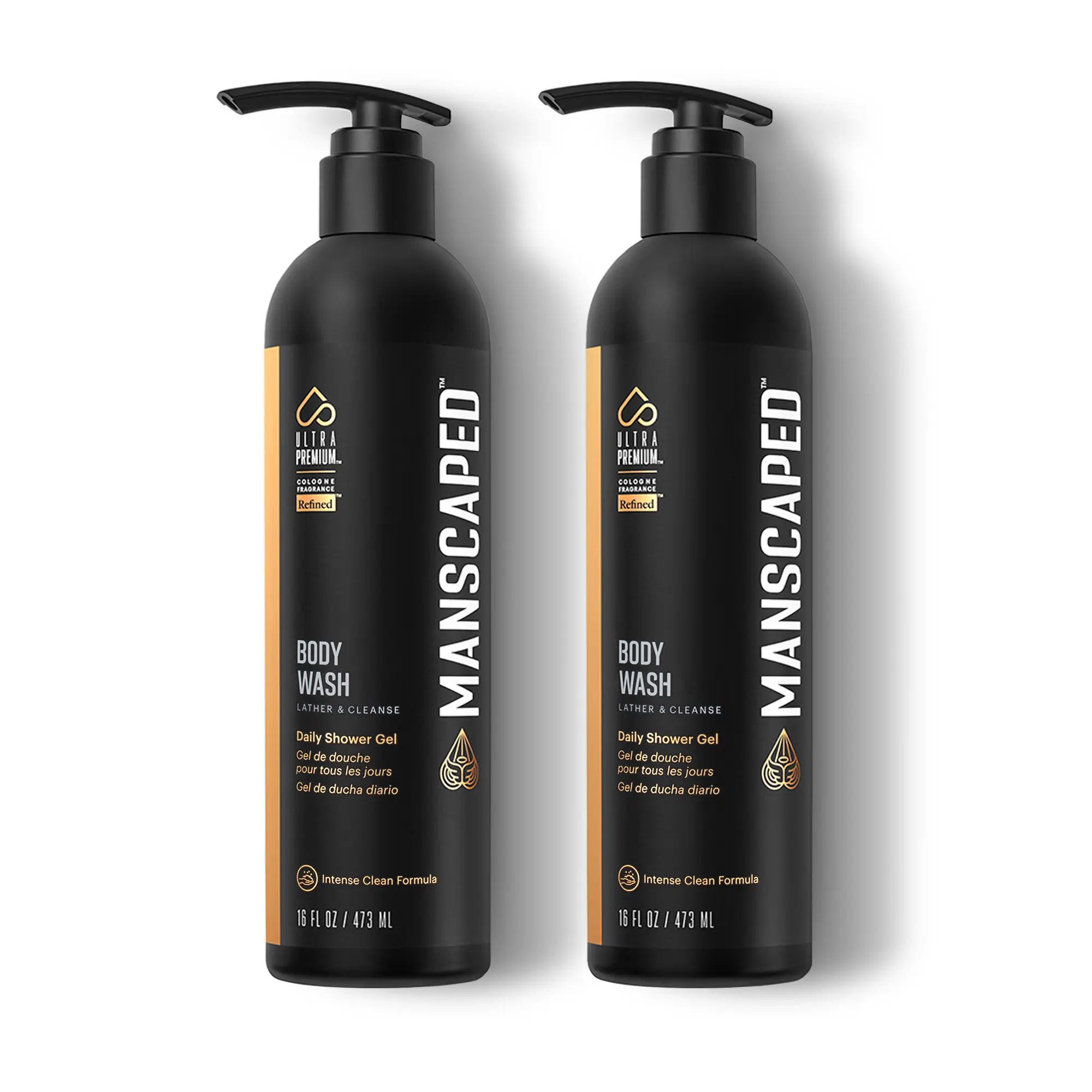 MANSCAPED® Men’s UltraPremium Body Wash, Luxurious Clean Formula Infused with Aloe Vera and Sea Salt, Refreshing and Nourishing Daily Shower Gel for Hydrating Skin