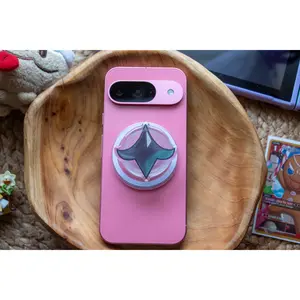 CRK Silent Salt Beast Jam Phone Grip and Magsafe Converter Base | Cookie Run Kingdom | Glitter Epoxy Front | 2" x 2"