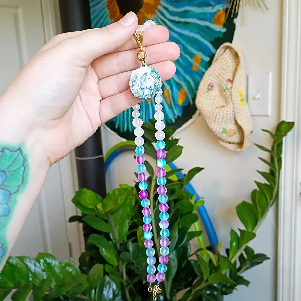 Unicorn Selenite Necklace