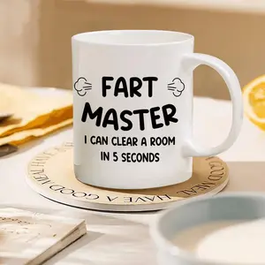 Humor Mug Featuring Fart Master I Can Clear Room Design for Funny Novelty 11Oz Coffee Cup