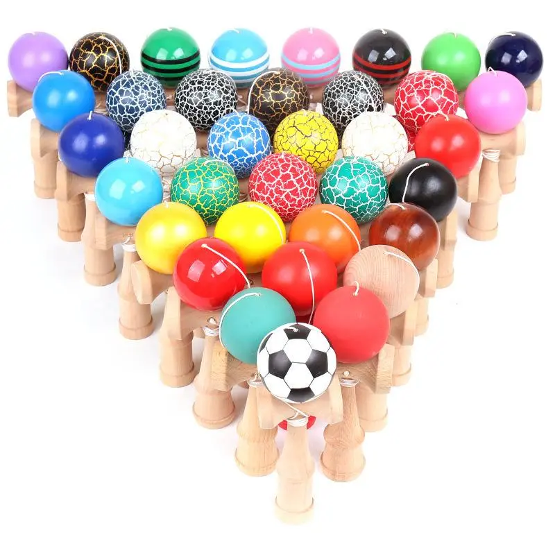 Fun toy wooden skill ball, cracked sword ball, kendama, traditional educational toy for children