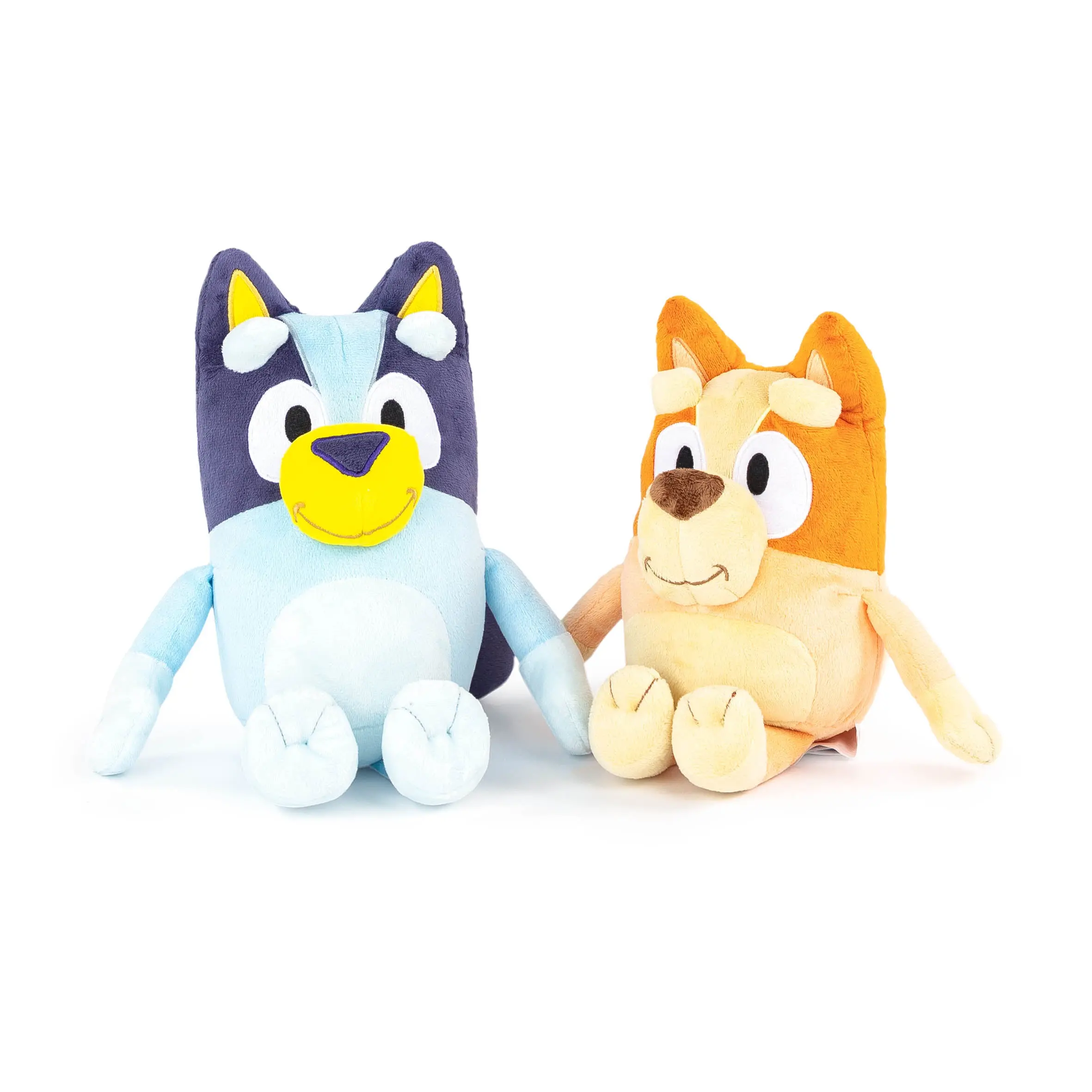 Jay Franco Official Bluey and Bingo 2-Pack Mini Pillow Buddy Set, 11 Inches, 40x50 Inches Colorful Design, Bedroom & RV Soft Furnishings Bedding Accessory, 40 X 50 Inches