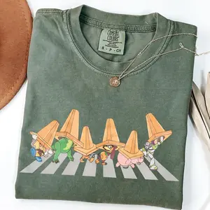 Youth + Adult Retro Toys Crossing Shirt, Cute Cartoon Character Tee, Family Theme Park Trip Outfit, Vintage Graphic Style Gift