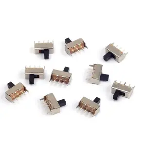 10Pcs 12mm Vertical Slide Switch SPDT 1P2T with 3 Pins PCB Panel for Arduino (Pack of 10) CYT1016