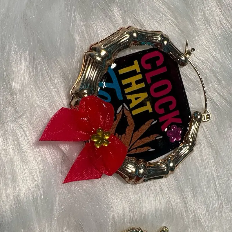 Customized bamboo earrings (x-Small)