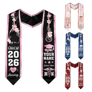 Custom Nursing Stole, Personalized Nursing Graduation Stole, RN BSN Stole Nursing Stole Graduation 2026, Nursing Graduation, Nursing Stole Graduate 2026 Class of 2026 Unique Gift for Nursing Students