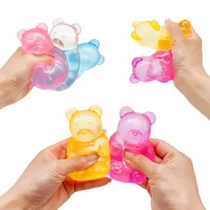 Cute Gummy Bear Squishy Toy | Jelly Texture Squeeze - Perfect Birthday Gift for Kids & Toddlers