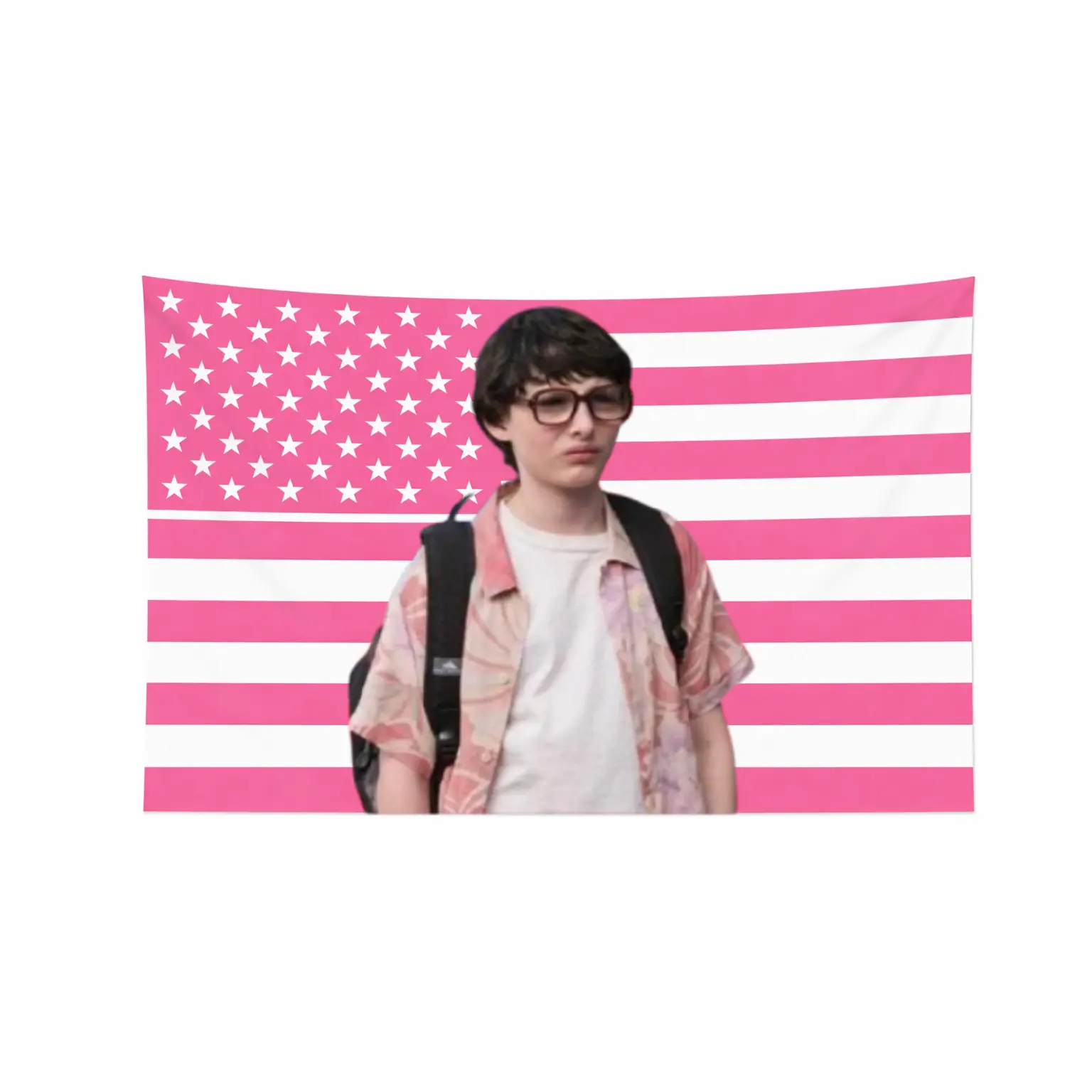 Finn Wolfhard Richie Tozier IT (2017) Lightweight Polyester Tapestry, Multi-Size Synthetic Soft Wall Hanging, Home Supplies for Tapestry Room Decor & Wall Decor