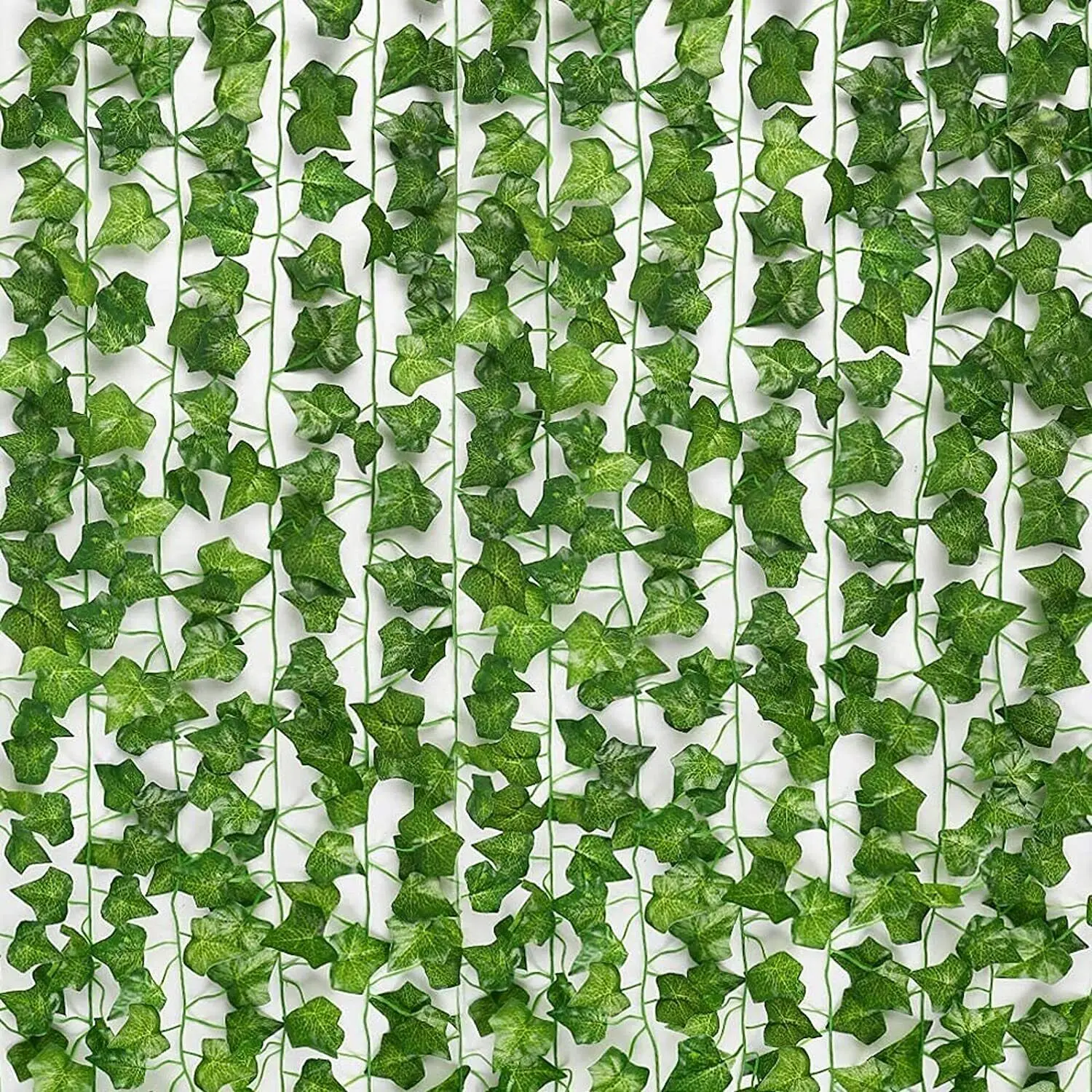 24 PCS Artificial Ivy Leaf Plants Fake Hanging Garland Plants Vine Home Decor