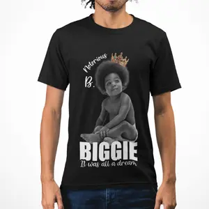 Vintage Notorious B.I.G. Biggie Smalls Cotton T-Shirt | The Notorious B.I.G Biggie Hip Hop T-shirt Unisex Crewneck