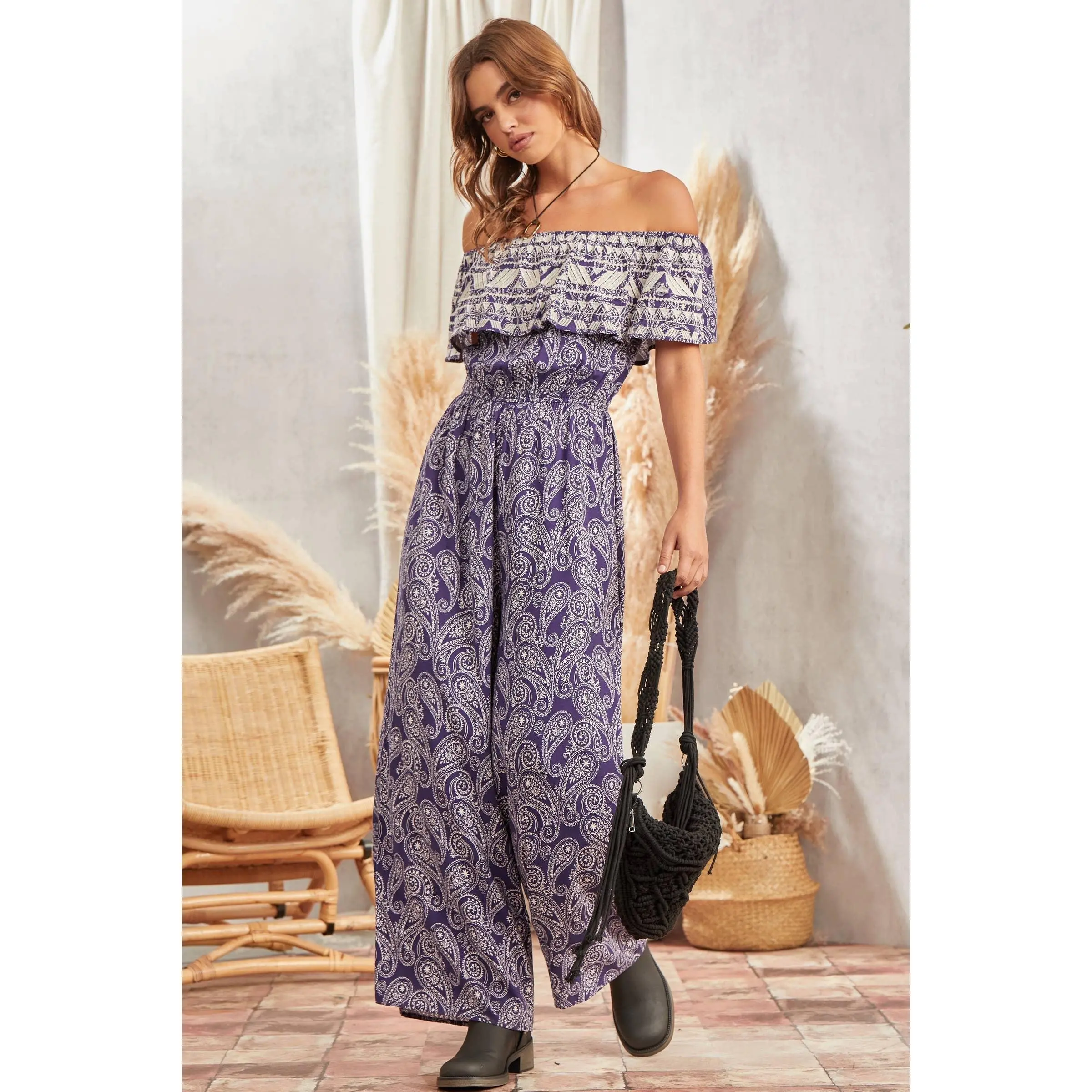 Embroidered Woven Jumpsuit