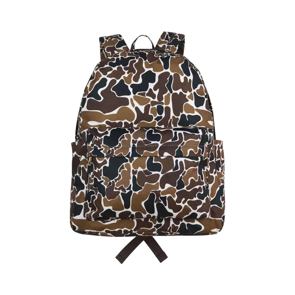 Kids' Camouflage Brown Backpack, BA0236 Back to School Essential, Durable, Lightweight, Camouflage Design, Camouflage Pattern