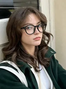 Vintage Bookworm Small Frame Oval Glasses, Casual Daily Wear, Lightweight Comfortable, Women's Basic Frame, Student Favorite