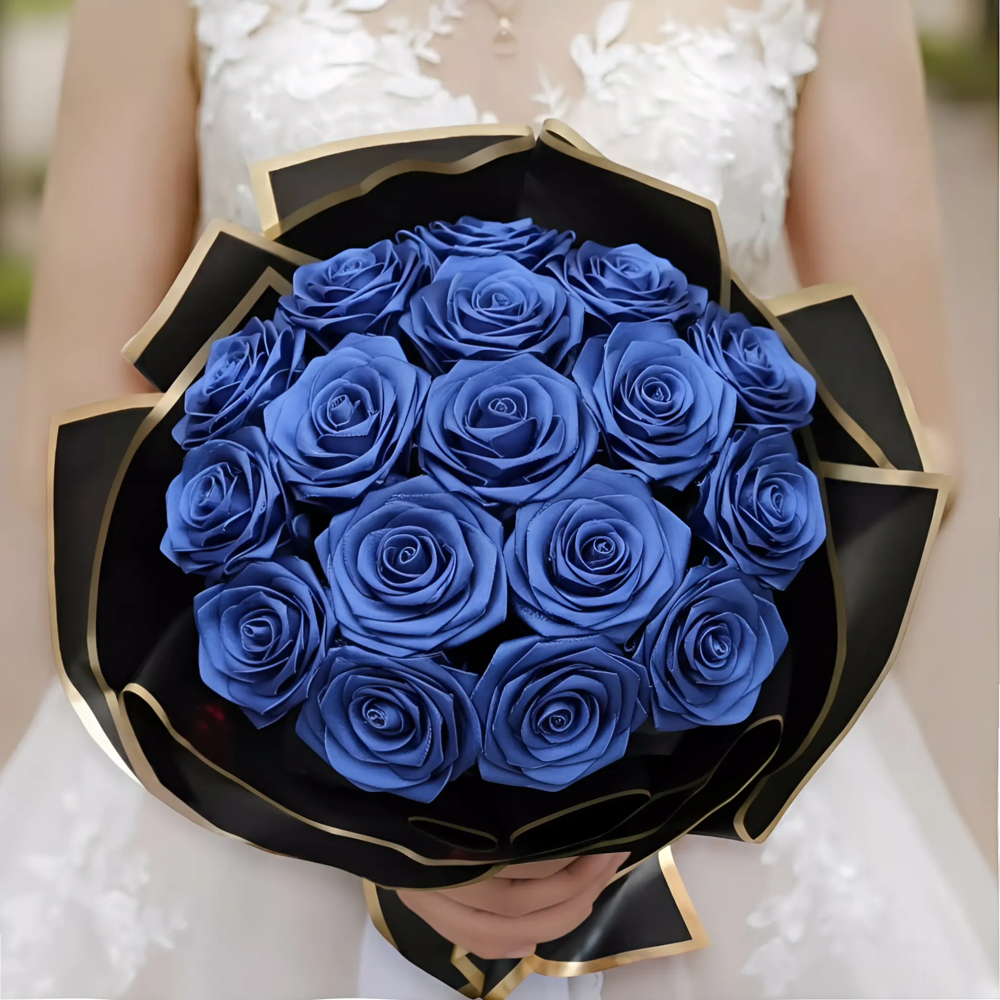 12/24/48pcs Finished Satin Ribbon Roses - Long-Lasting DIY Decor Bouquet Flowers for Wardrobe, Garage, Weddings, Canada Day, Black Friday Home Decor Supplies, Flower Bouquet