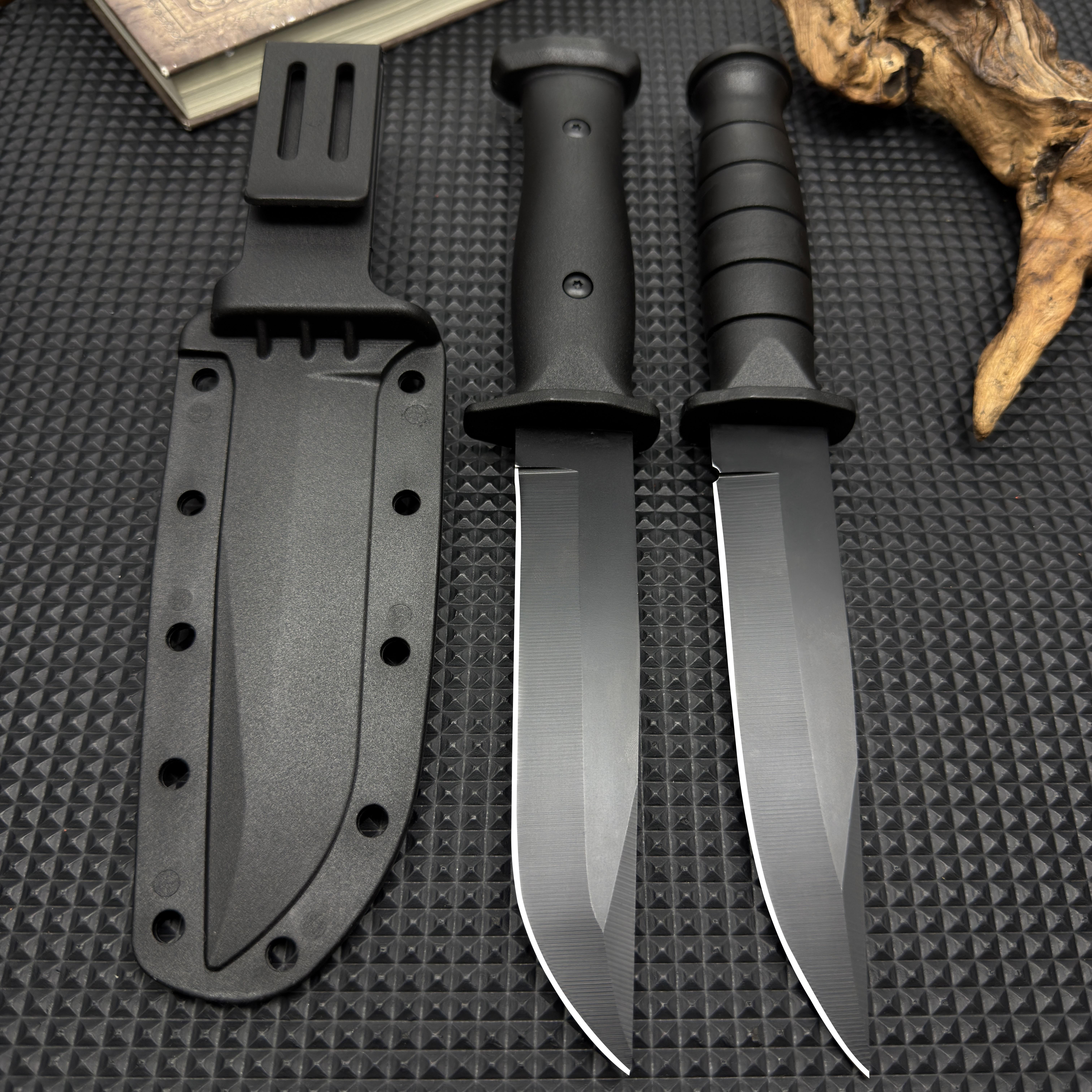 Multipurpose Fixed Blade Utility Knife, Sharp Kitchen Fruit Knife with Ergonomic Handle & Secure Sheath for Camping, Home Use