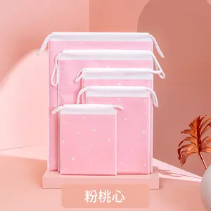 5pcs Clothes, travel storage bags, underwear, towels, drawstring pockets, home packaging, thickened waterproof sorting, packaging bags