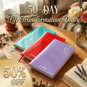 50 Days Self-Discipline Challenge Planner | Goal & Habit Tracker Notebook for Students | Daily Productivity Journal, Study Schedule Organizer & Life Improvement Diary | Aesthetic Design with Free Digital Templates