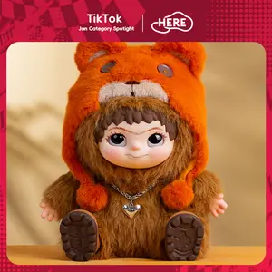 WAKUKU Fuzzy Trendy Fun Party Plus PLAY BEAR Collectible Figurines Statues