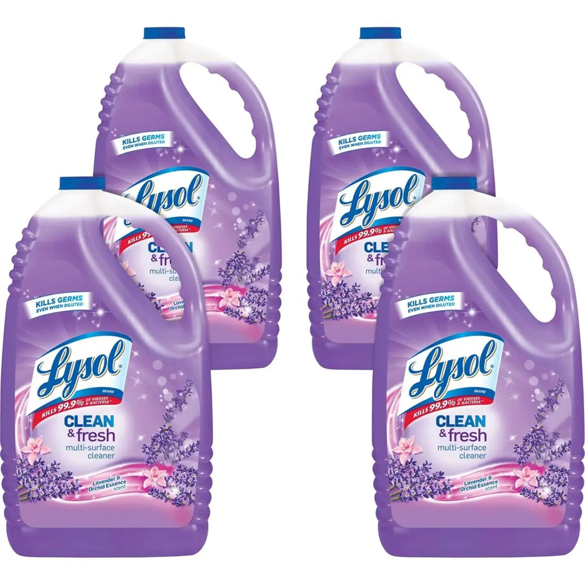 212 MAIN Lysol Concentrate Cleaner, RAC88786CT by Reckitt Benckiser, 144oz Clean&Fresh Lavender, Dilutable, Killsgerms, Household Cleaning Solution