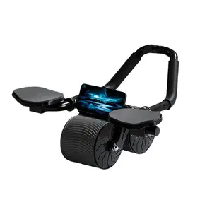 Upgraded dual-wheel ab roller with timer, knee pads, and elbow support structure—suitable for home workouts and everyday fitness training. #For you