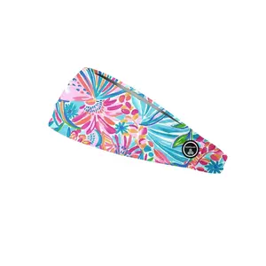 RAVEbandz The Pro - Wide Stretch Headband (Tropical Punch)