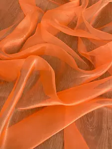 Orange Crystal Organza