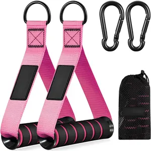 Exercise Handle, Replacement Fitness Equipment for Pilates, Yoga, Strength Trainer, Pull Down Home Gym Red, Grey, Blue Working Out Handle