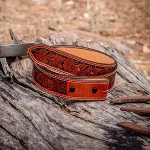 Virginia Sunflower Leather Western Cowgirl Belt