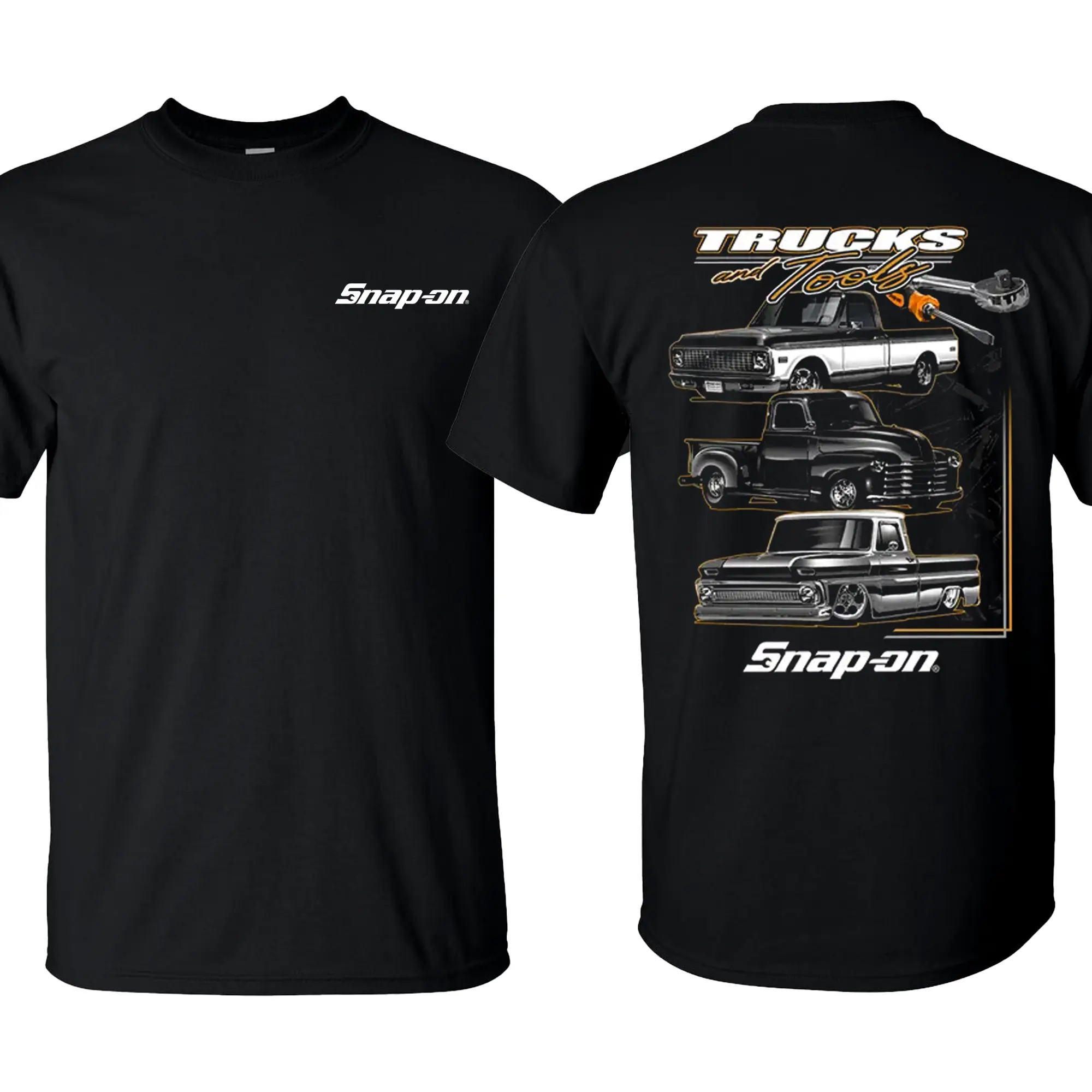 Trucks & Tools Graphic T-Shirt🚚🔧 – Mechanic Inspired Men’s Work Tee, Hardworking Job Shirt, Casual Short Sleeve Top, Comfortable Cotton T-Shirt, Perfect Gift for Men Who Love Trucks & Tools
