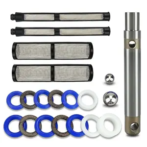 ZHUITU Professional Airless Sprayer Repair Kit Piston Pump Seal Ring Set 13 Pcs For 390 395 490 495 595 Models Maintenance Replacement Parts paint sprayer airless gun