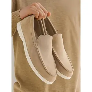 Men'sSlip-OnCasualShoes,Multi-ColorSuedeUpperwithSole,ComfortableRoundToeDesignforAllSeasonsGift