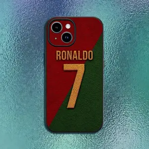 CR7 Ronaldo 7 Cellphone Cover, Shockproof Soft TPU Protection Case for iPhone 17,16,15,14,13,12,11 Pro Max Plus - Soccer Fan Gift, Classic Black, Mobile Devices Accessories