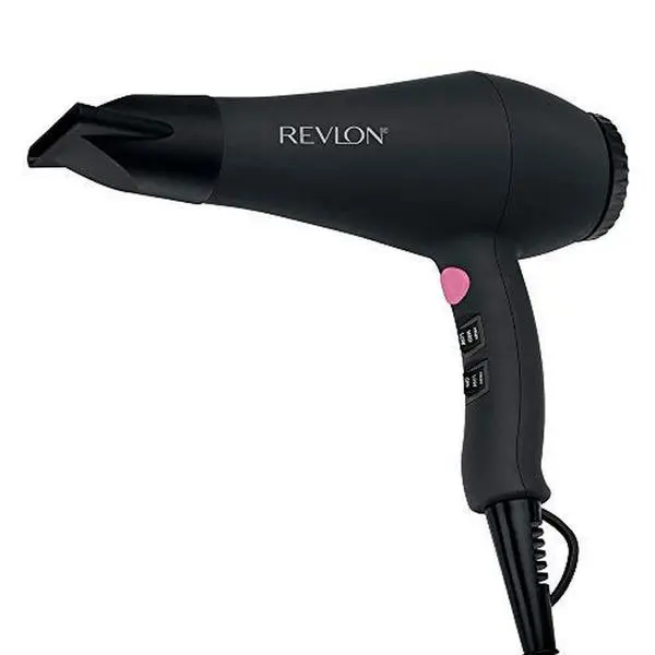 REVLON 1875W Smooth Brilliance AC Motor Hair Dryer | Tourmaline Ionic Technology for Shiny, Smooth Hair, 3 Heat & 2 Speed Settings, Cool Shot, Concentrator