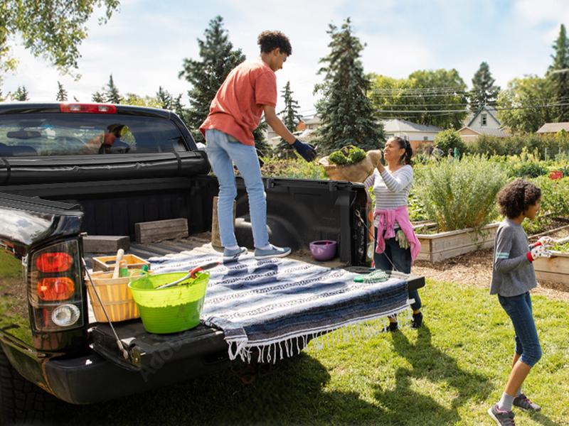 YITAMOTOR Soft Roll-Up / FRP Hard Tri-fold Truck Bed Tonneau Cover Fits for Toyota Tacoma 2016-2024 Bed (Excl. Trail Edition) with Deck Rail System