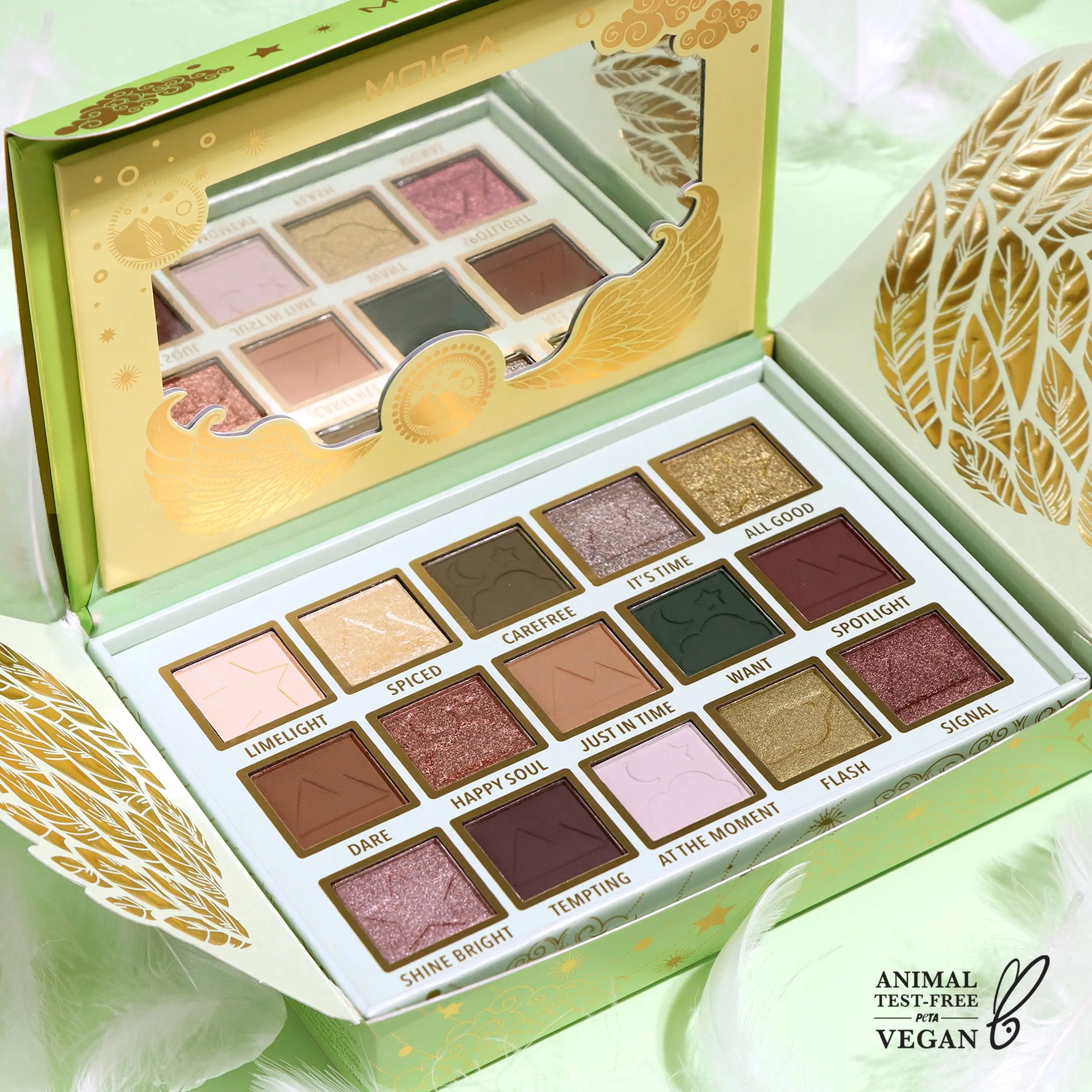 MOIRA | Time To Shine Palette | Multi-Finish Eyeshadow Palette with High-Pigment Shades