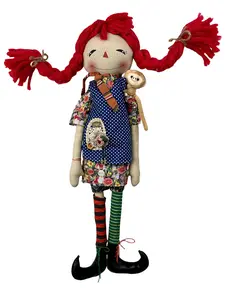 Pipi Handmade Fabric Doll – Fully Handcrafted, Unique Design, the Perfect Choice for Home Décor DIY Creative