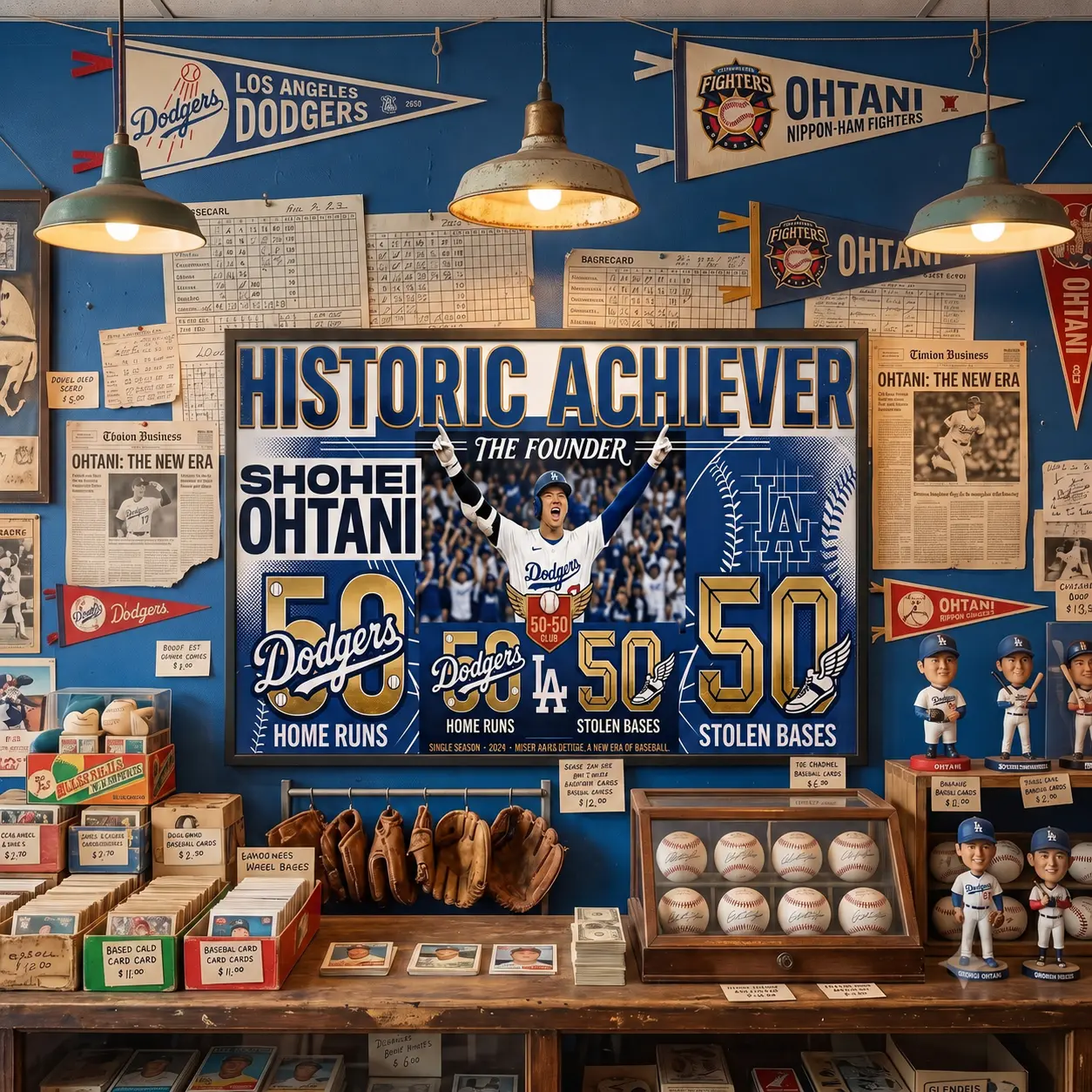 Premium Wrapped Canvas Baseball Legend Achievement Art - Professional Wrapped Fabric Wall Decor, Historic Milestone Sports Poster for Office & Man Cave