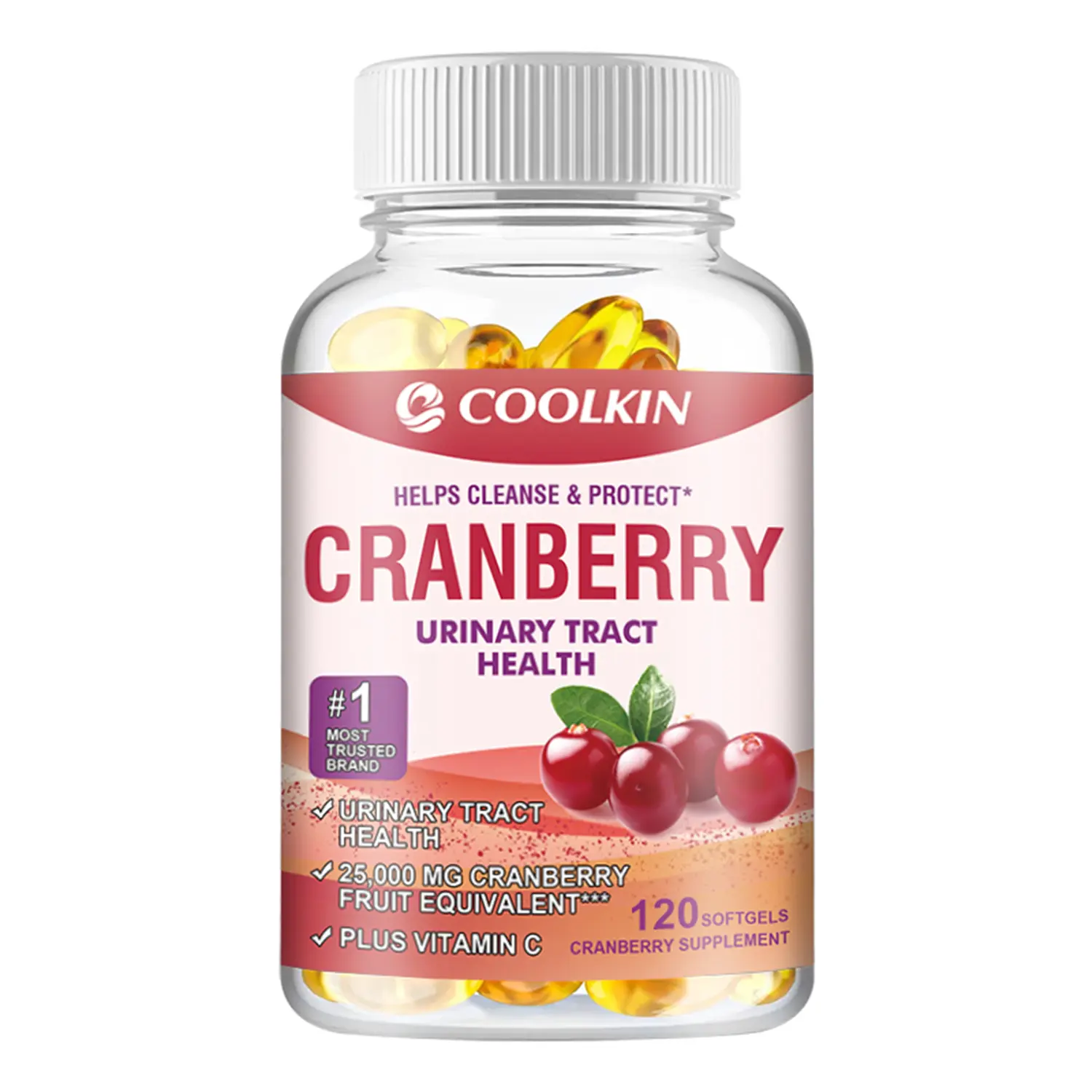 Coolkin Cranberry Extract - with Vitamin C - Urinary Tract Support