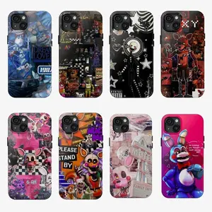8 vers Five Nights at Freddy's 2 Tough Phone Case, FNaF Collections Case Cover Y627 | Phone Case Compatible with iPhone 17 16 15 14 13 12 11 pro pro max & Samsung S25 S24 S23 S22 S21 Durable Protection Dual Layer Design Glossy