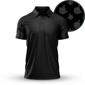 Funny Golf Polo Shirt � Ultimate Performance Fit, Hilarious Design, Novelty Gift for Golfers � Geometric Pattern All Over Print Polo